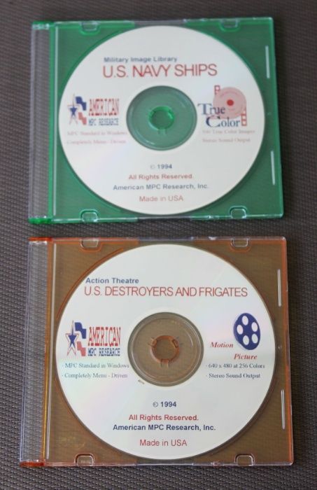 Colecção de 02 CD sobre navios de guerra norte-americanos