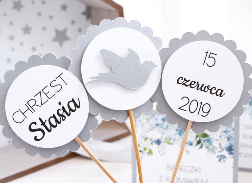 Pikery piki topper do babeczek muffinek dekoracje urodzinowe