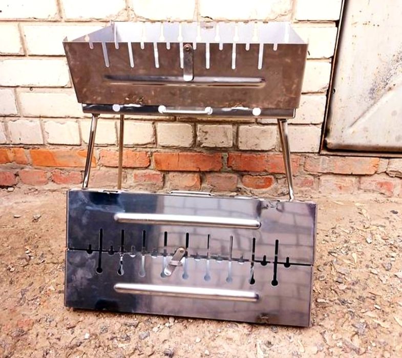 Мангал из нержавеющей стали 2мм.