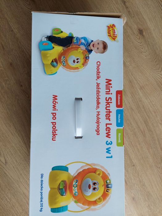 Jeździk hulajnoga Smily Play Lew 3w1