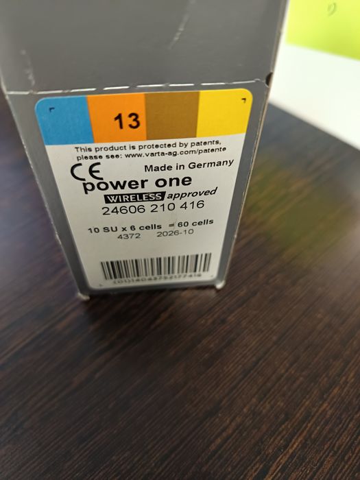 Bateria parelho auditivo P13 1.45v