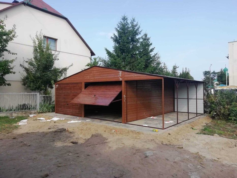 Garaże blaszane na budowę,tani garaż blaszak,3x5,3x7,4x6,7x5,producent