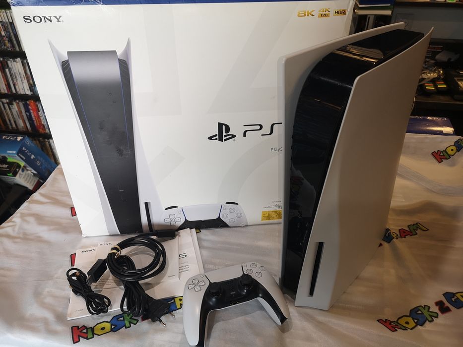 Konsola PS5 z laserem + oryg pad (całość stan BDB+) przyjmę PS4, Xbox