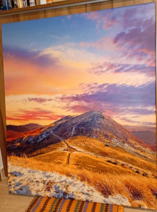 Bieszczady OBRAZ Polskie góry CANVAS 120x100 cm