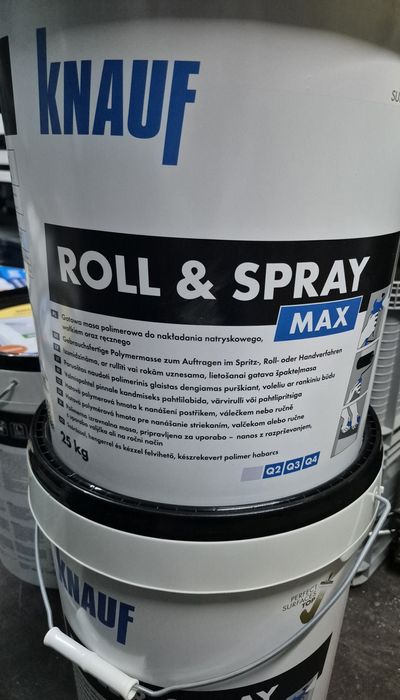 Gładź, gips Roll Spray  Knauf