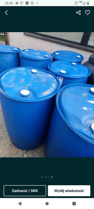 Beczka beczki plastikowe po spożywce 200L 220L