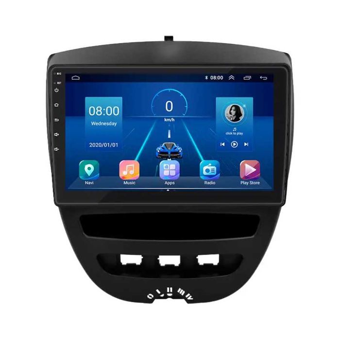 Штатна магнитола Peugeot 107/ Citroen C1/ Toyota Aygo (2005-2014) 2/64Gb/ Wi-Fi Top GPS Android 15