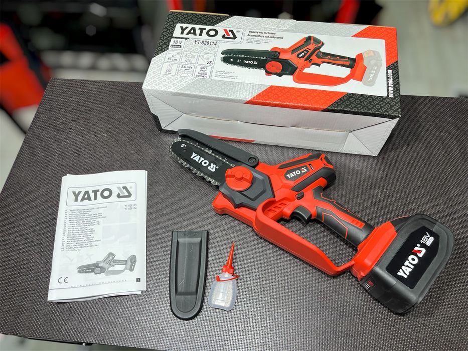 Аккумуляторная цепная мини пила YATO YT-828114 (без АКБ и ЗУ)