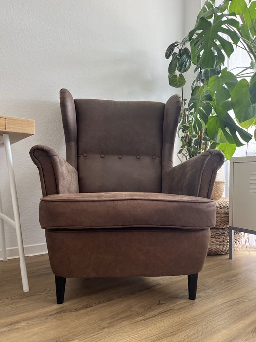Ikea Strandmon fotel uszak