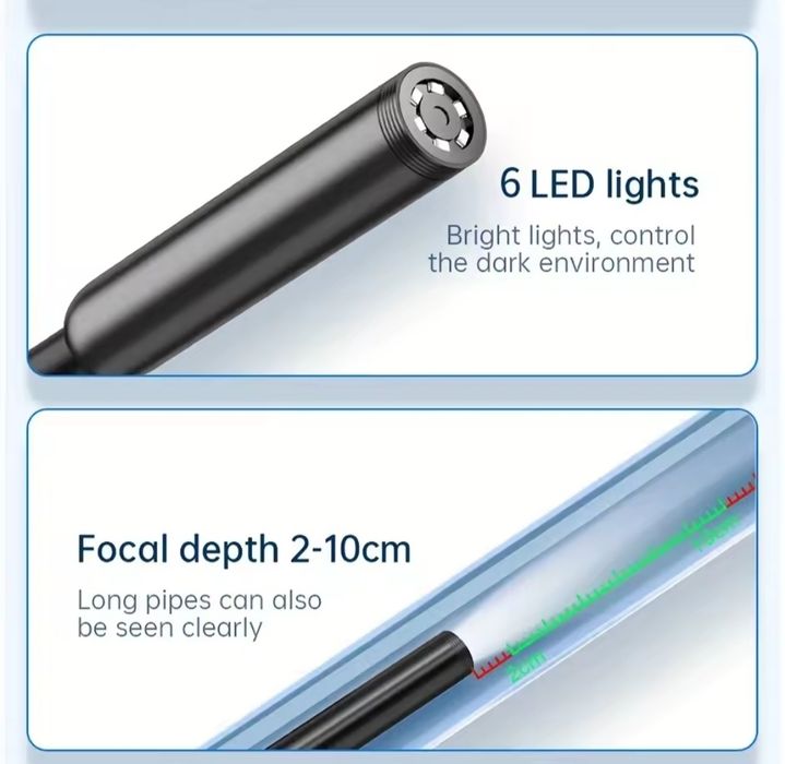 Kamera endoskopowa inspekcyjna 3w1 wodoodporna USB-C