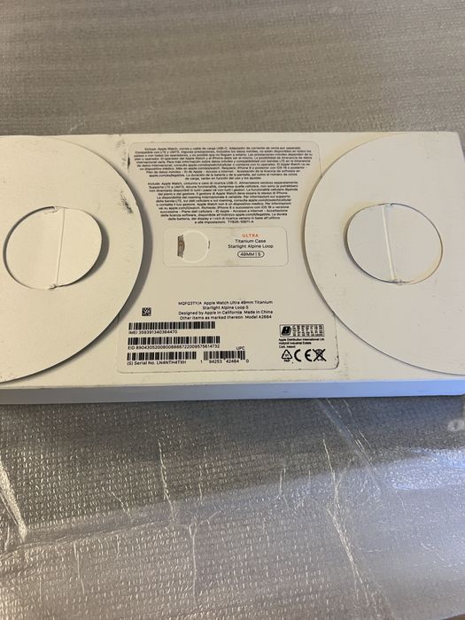 Caixa original apple watch ultra