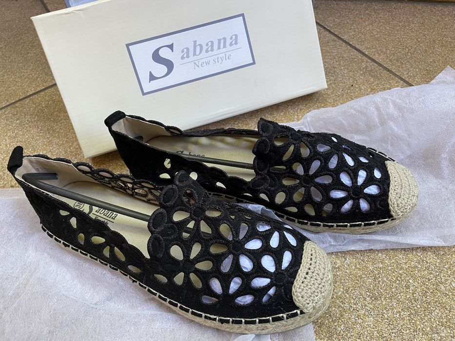 Nowe damskie espadryle ażurowe