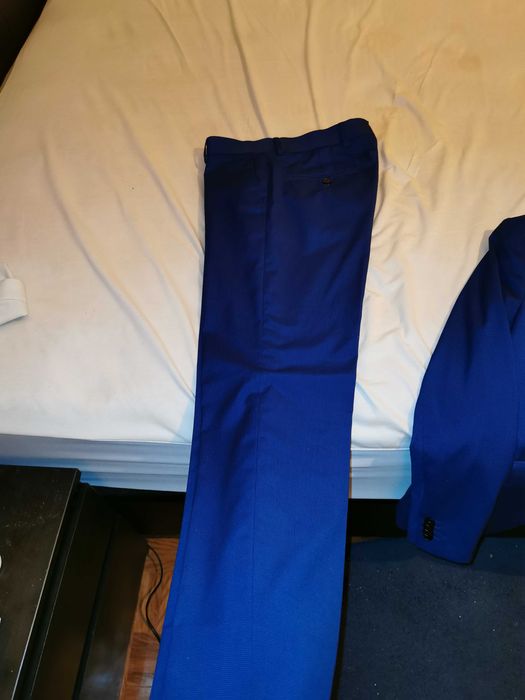 Fato azul slim fit Mango