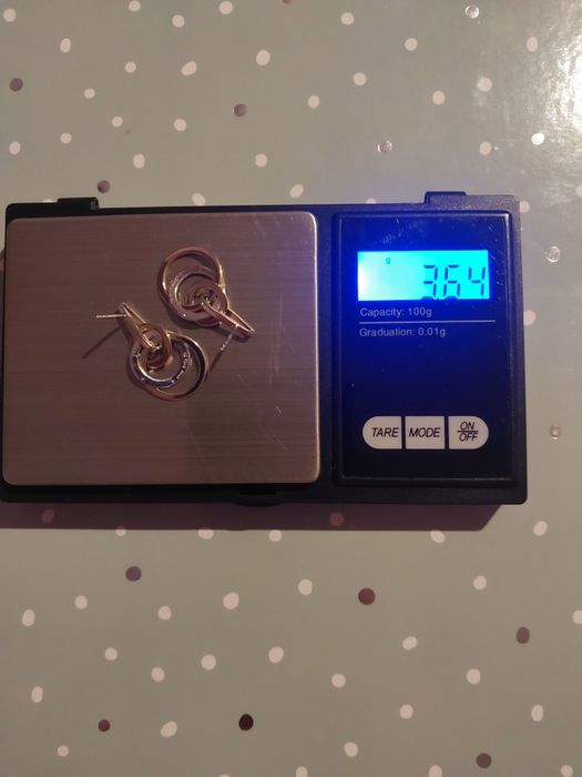 Złote kolczyki próby 333