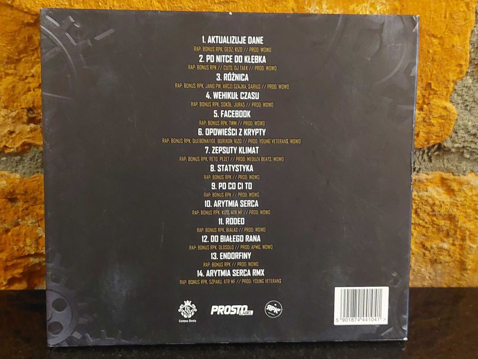 Płyta CD BONUS RPK TECHNIK PASJONAT 2018 Ciemna Strefa Prosto Labe RAP