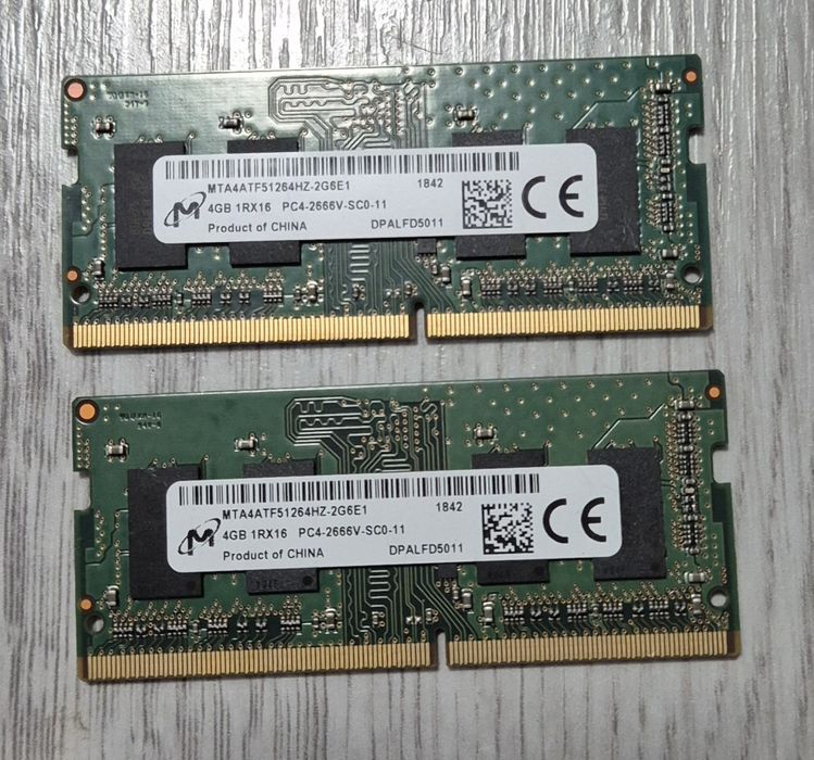 Pamięci SODIMM do laptopa 4GB 2szt