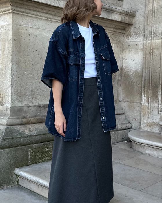 Джинсова сорочка Levis (S-M)