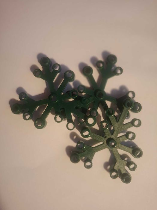 Lego 2417 liść duży ciemno zielony 3 szt