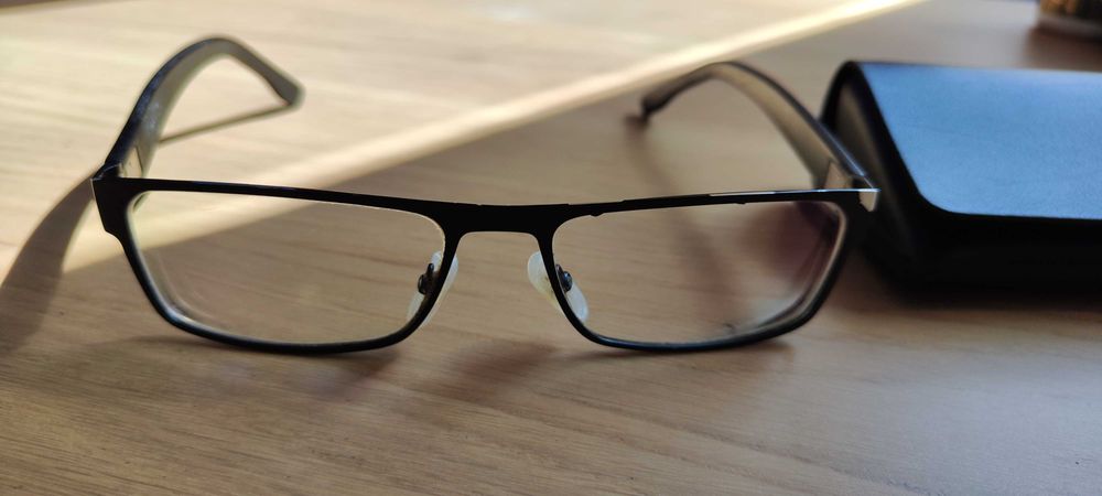 Okulary Hugo Boss korekcyjne -2,25 oryginalne dowód zakupu odbiór osobisty Poznań etui Boss