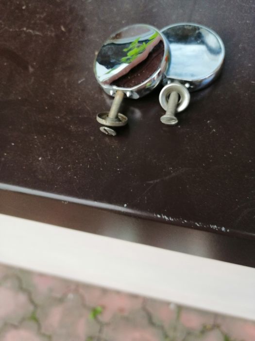 Uchwyty niklowane do mebli PRL