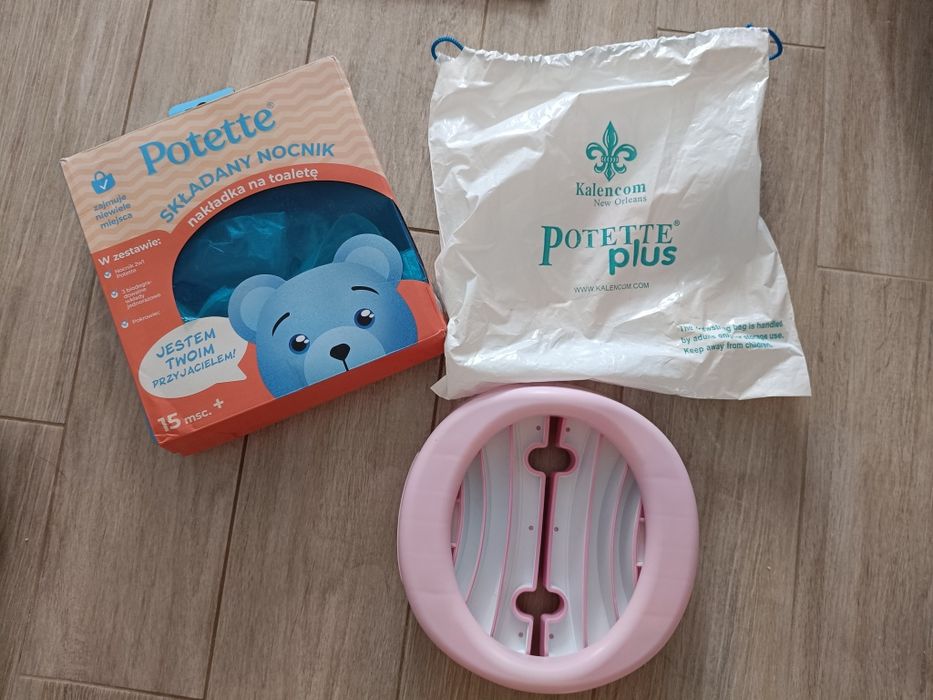 Nocnik składany potette plus różowy 2w1