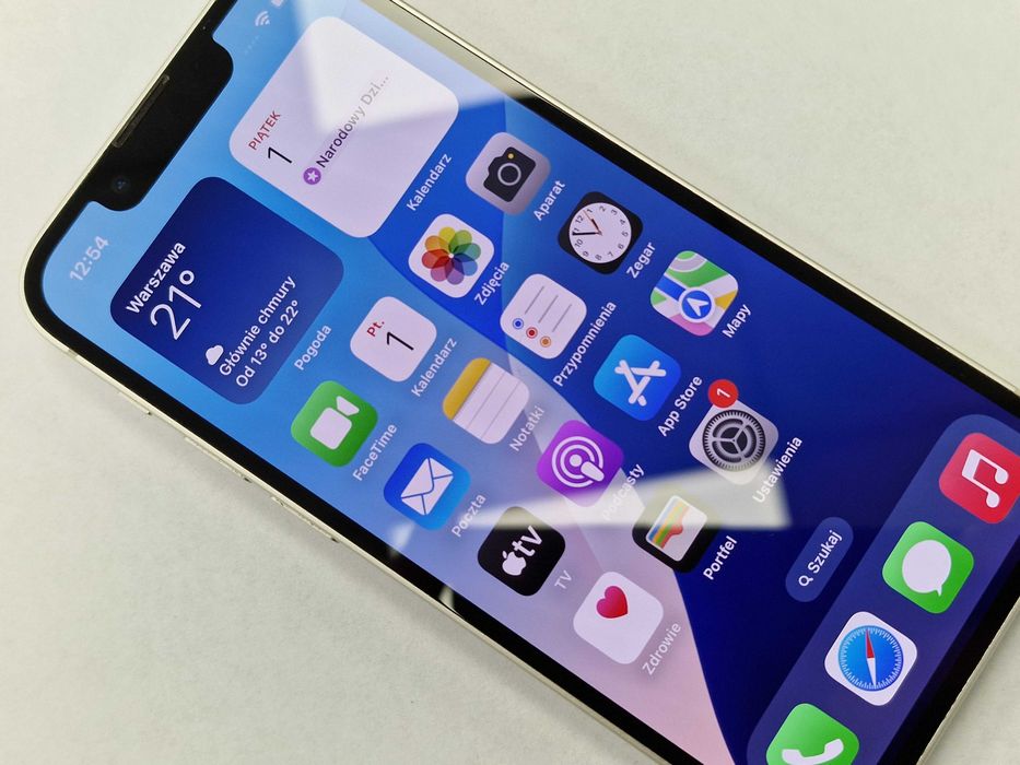 iPhone 13 mini 128GB/ Starlight/ Bateria 86%/ Grade A-/ Gwar+Ładowarka