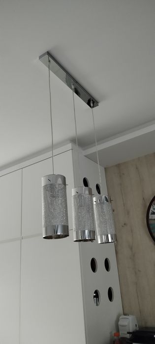 Lampa srebrna 3 tuby