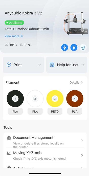 Impressora 3D Anycubic Kobra 3 V2 + ACE Multicolor + Mesa COLD