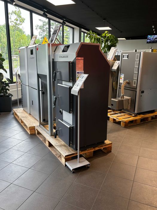 Kocioł na zgazowane drewno lub drewno+pellet. Blaze Harmony, Defro.