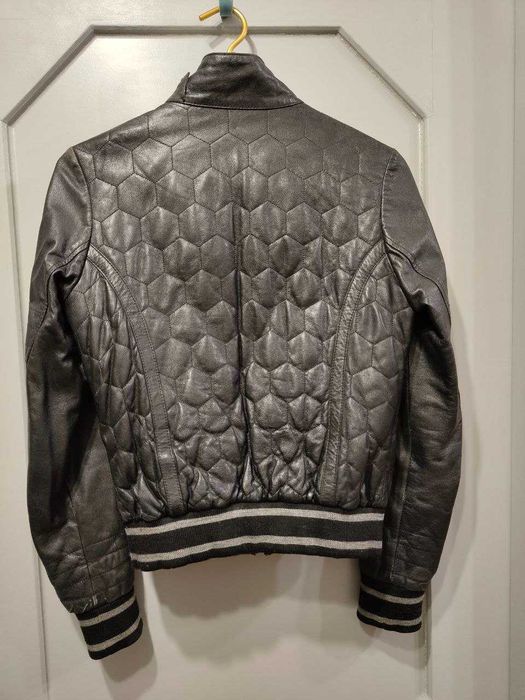 Коротка шкіряна куртка (натуральна шкіра) XS