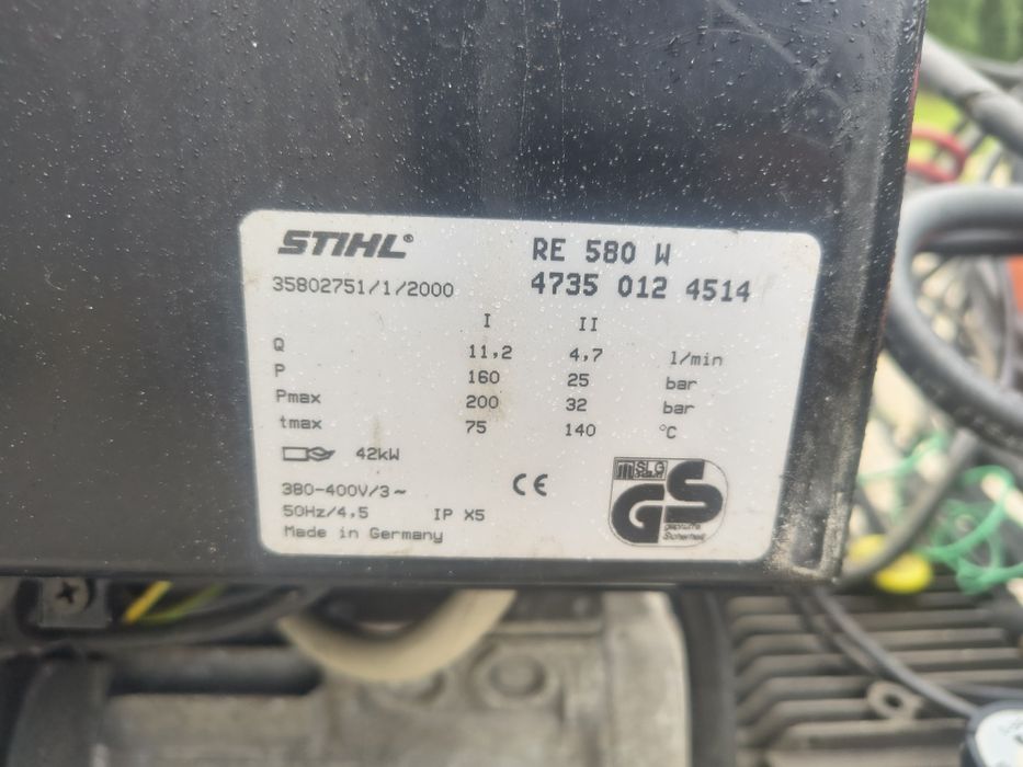 Stihl RE580 myjka ciepła gorąca wodą Karcher hds