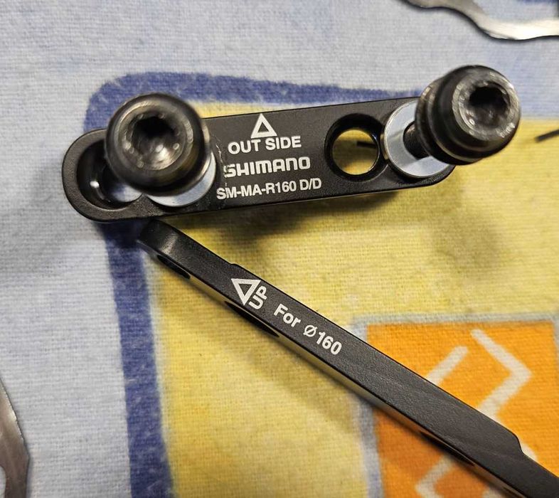 Гальмівні ротори 160 6 болтів centerlock болтики адаптери GRX колодки