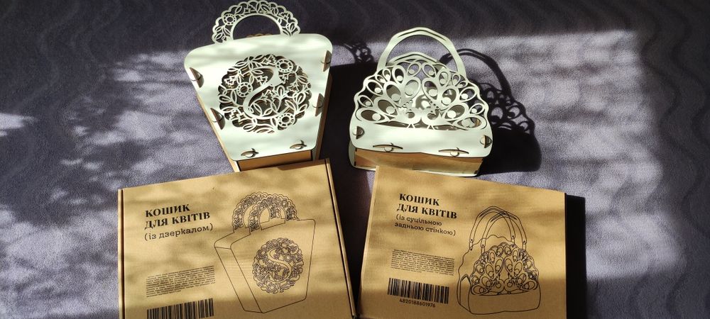 Корзина для декору, для подарунку та створення композицій.