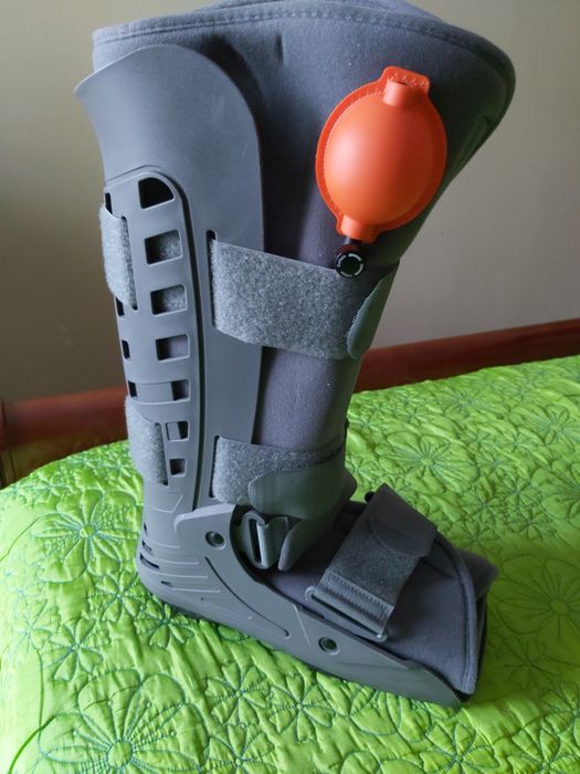 Bota walker fixa insuflável longa