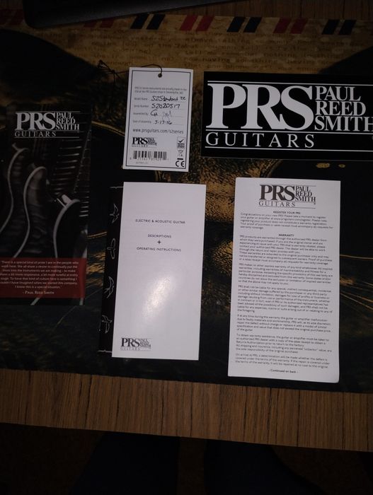 Guitarra Eléctrica PRS S2 Standard 22 Egyptian Gold - Como Nova