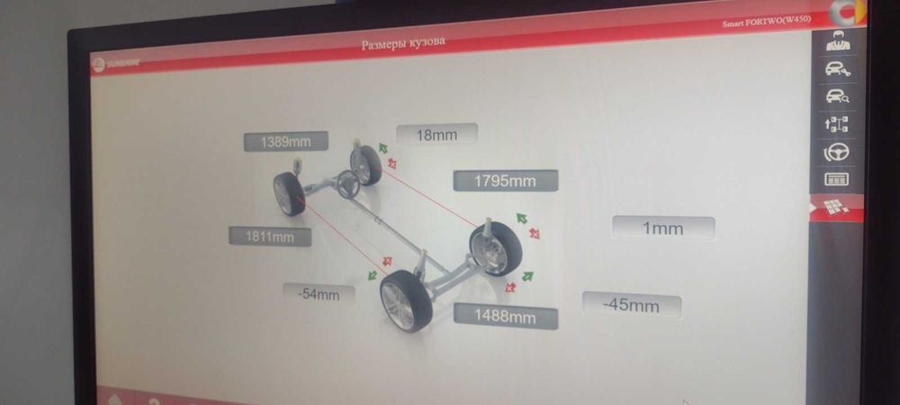 Стенд развал-схождения 3D ShiningBerg T-100 Стенд розвал сходження