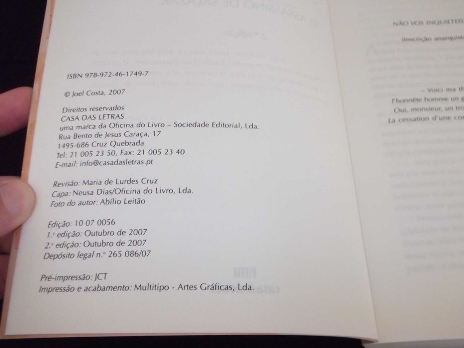 Livro O Assassino de Salazar Joel Costa Casa das Letras