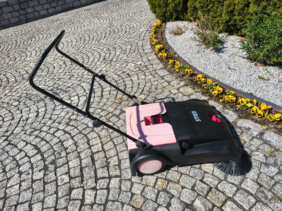 Zamiatarka ręczna, 4 szczotki, regulacja, 80 cm i inne
