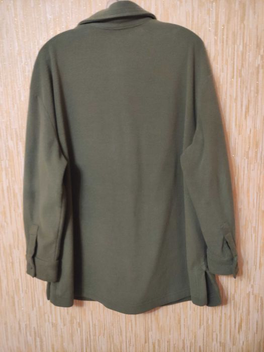 тепла жіноча сорочка з довгим рукавом на  р.54/UK18