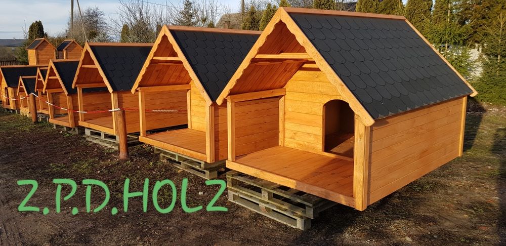 Ogromna buda z Tarasem XXXL dla największych ras np. Dog niemiecki mas