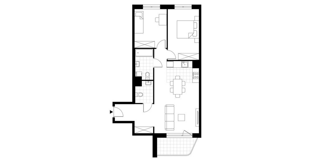 3-pokojowe mieszkanie 67 m² + balkon Bezpośrednio - Widok 4