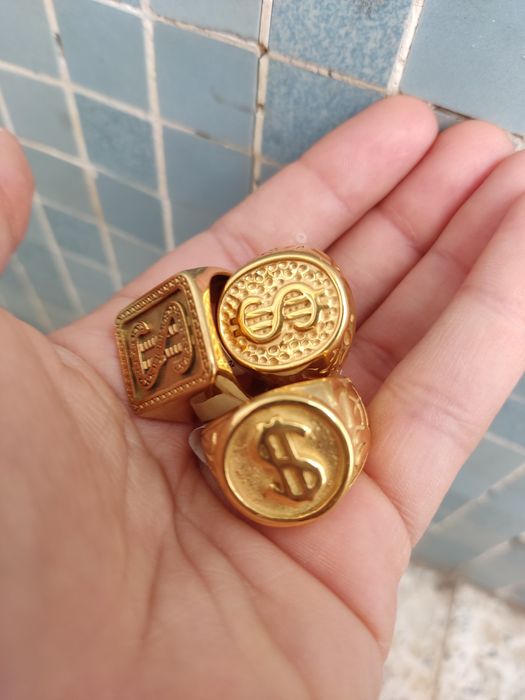 Anéis do dollar aço inoxidável
