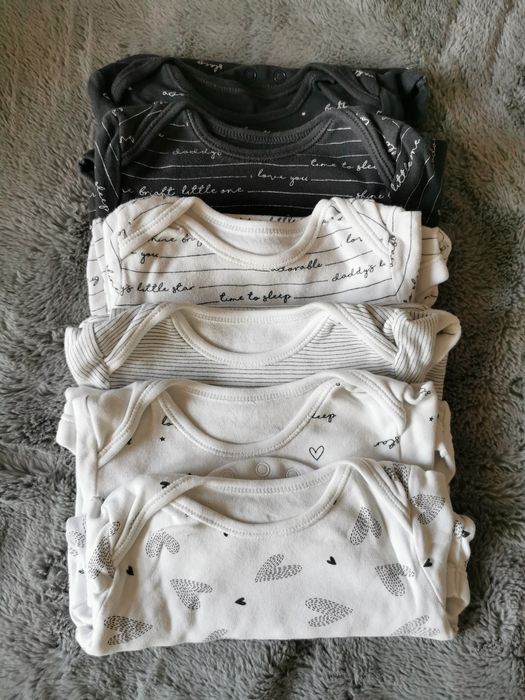 Zestaw body na długi rękaw roz 80-86