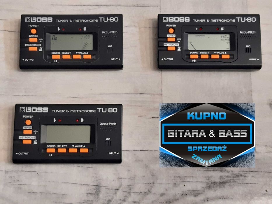Tuner Gitarowy Boss TU-80-SUPER stroik do Gitary,Basu-lub dodam Gratis