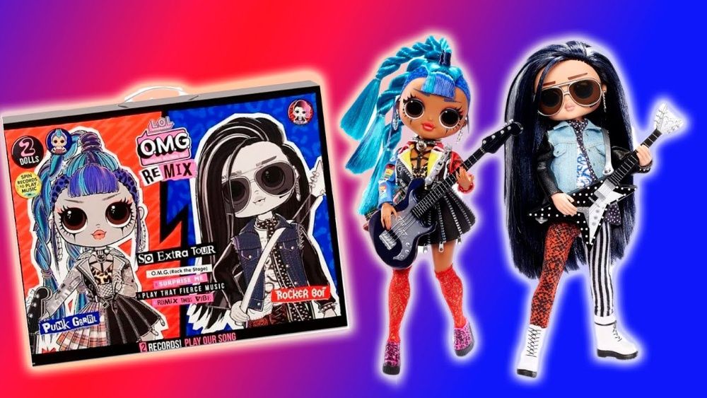 Ляльки ЛОЛ ОМГ Ремікс Дует Рокер Бой і Панк Ґрррл LOL Surprise OMG
