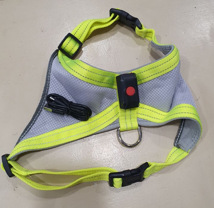 Trela/ arnês  com led para cães - HARNESS