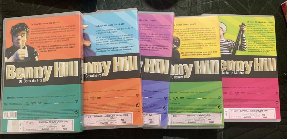 DVDS Benny Hill comédia