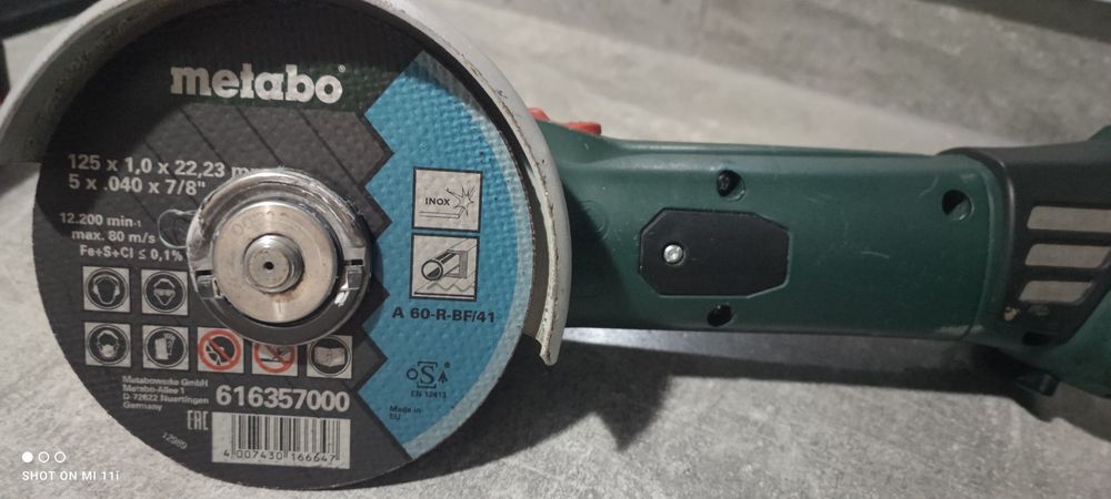 Metabo szlifierka W18LTX 125 5.2A