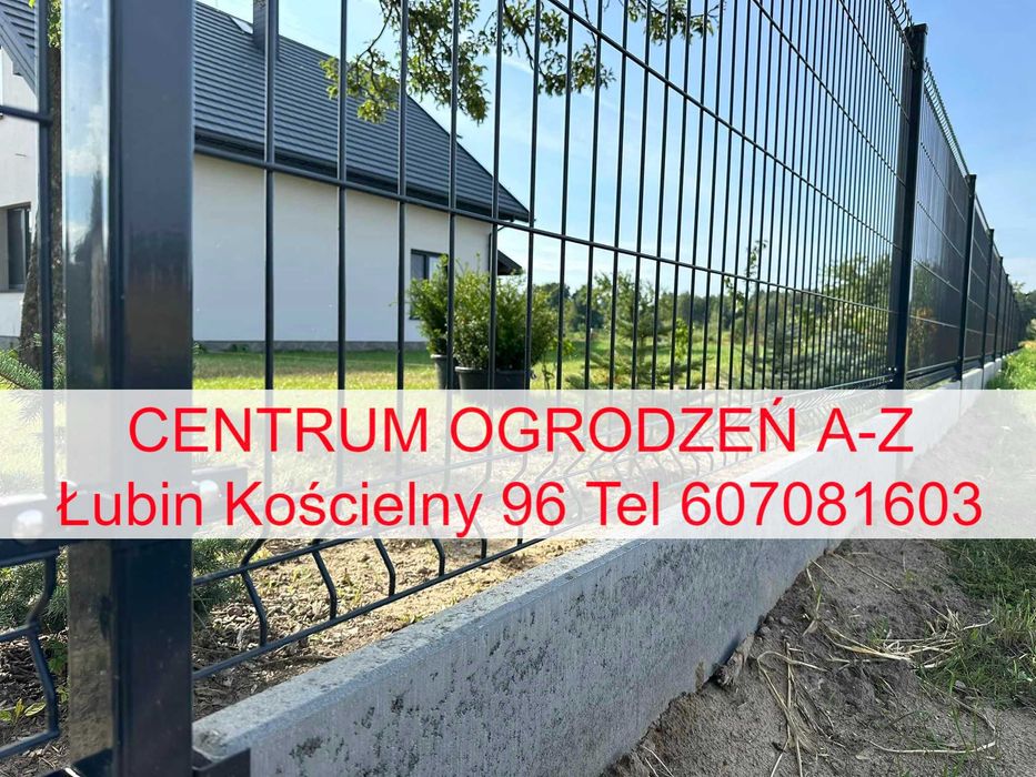 Panele ogrodzeniowe na podmurówce materiał + montaż płot ogrodzenie