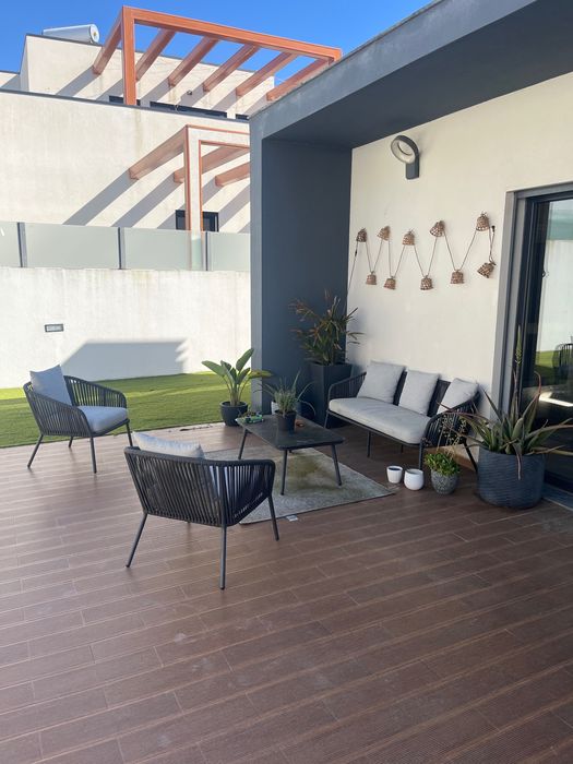Conjunto confortável jardim